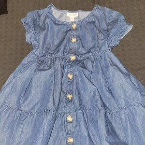 Cat & Jack Button-Front Denim Dress